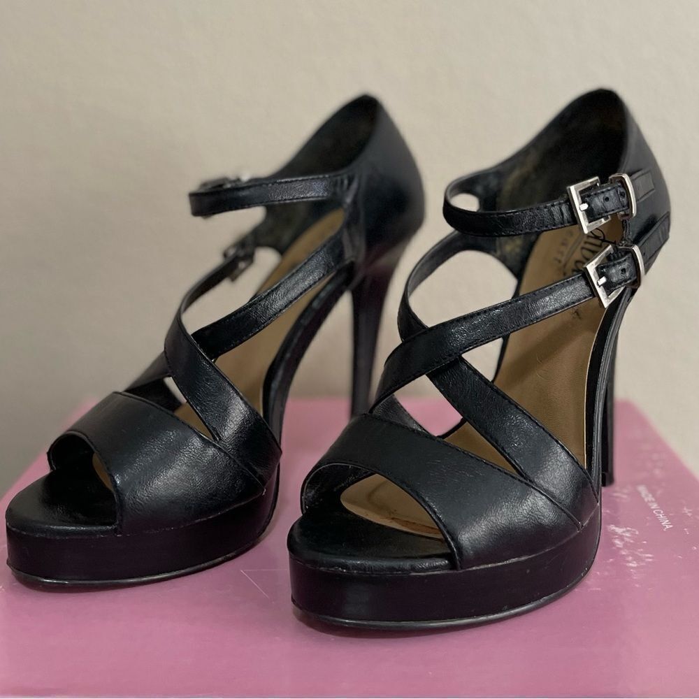 Dressy Black 4 in heel Sandal